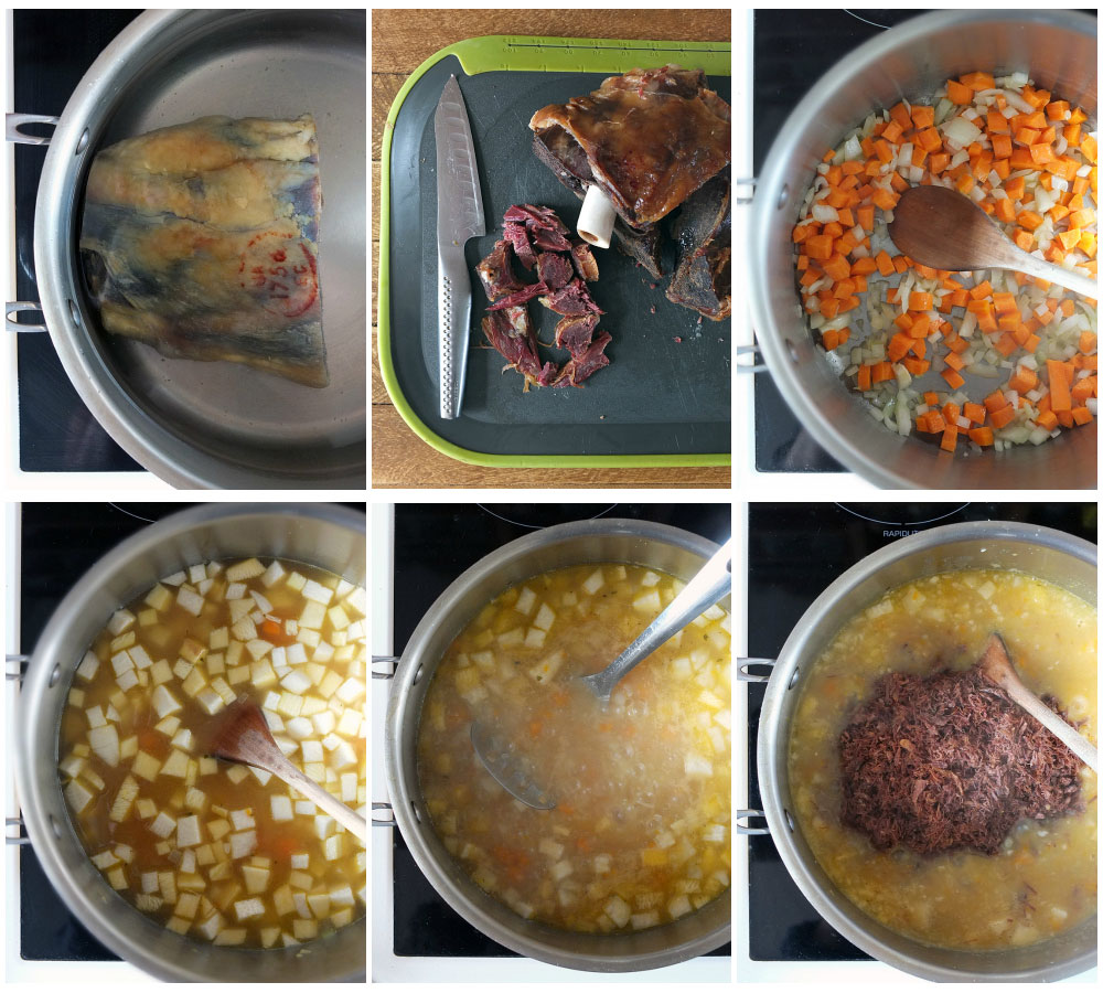 How to make reestit mutton soup