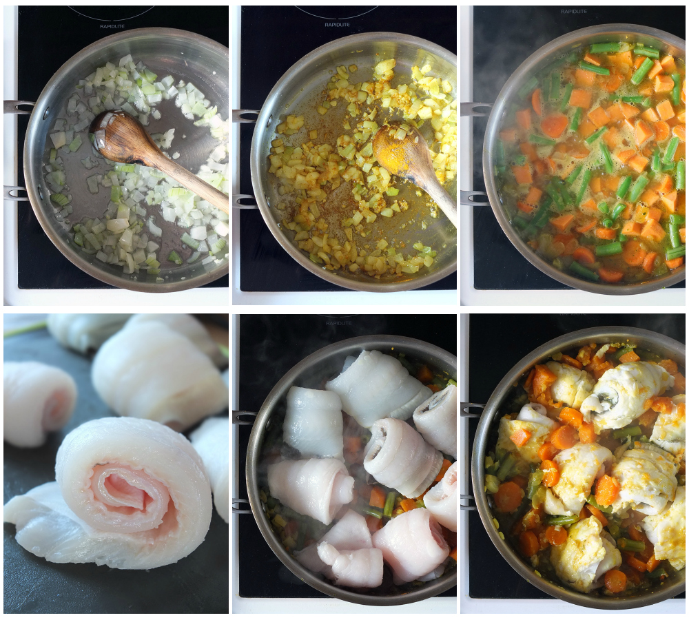 How to make plaice and vegetable curry