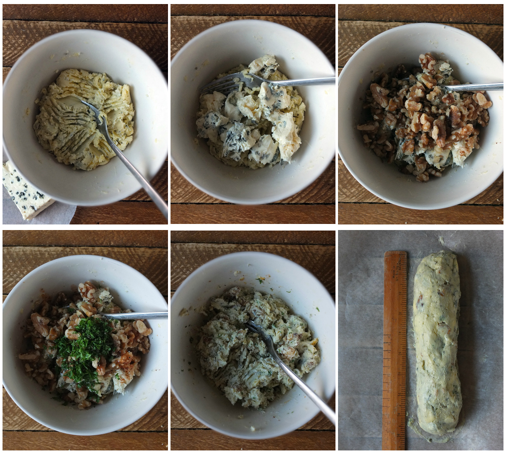 How to make Blue Cheese and Walnut Butter Step by Step