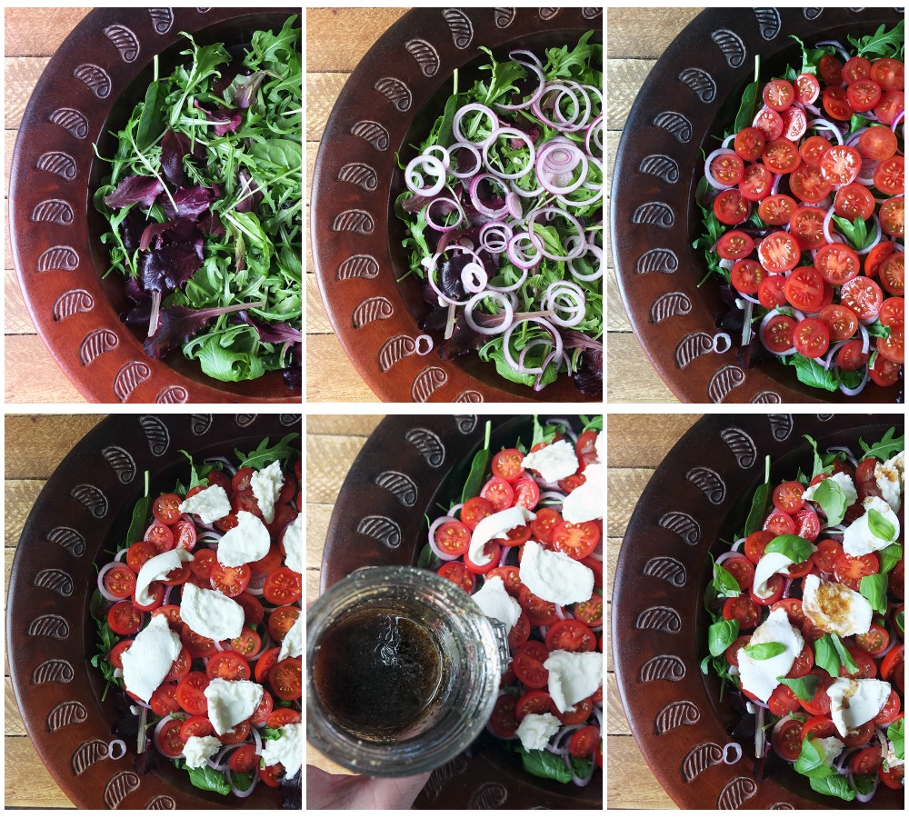 How to make tomato and mozzarella salad