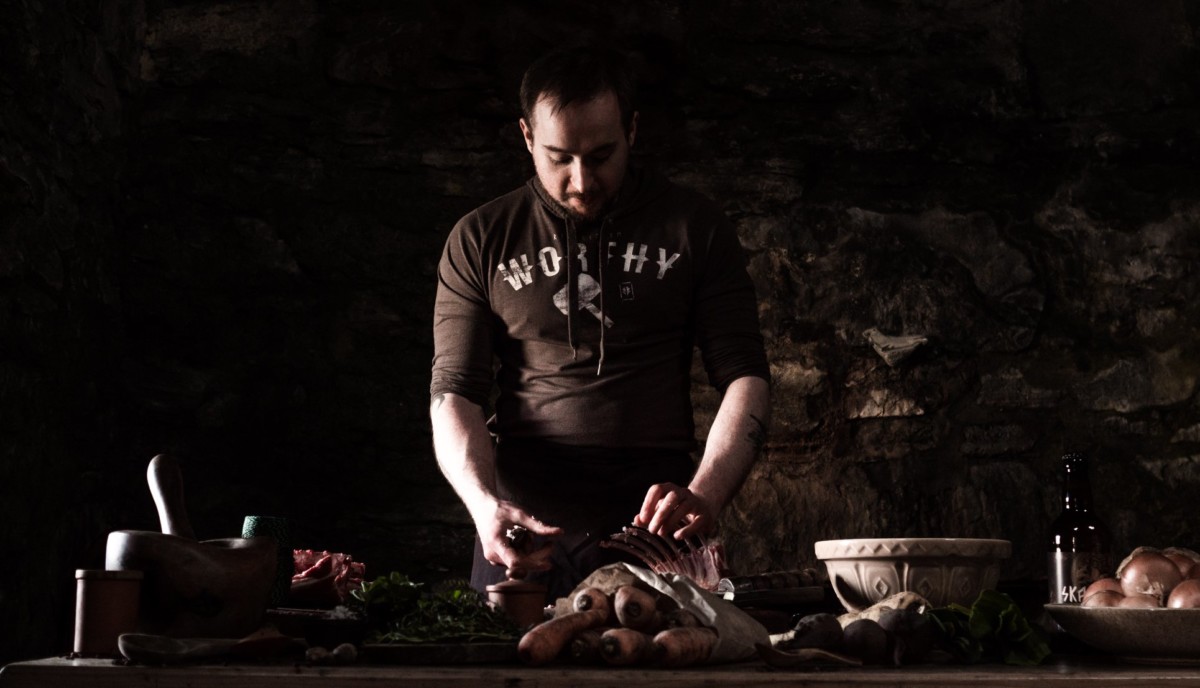 Game of Thrones food with a triple crown roast of lamb Chris Wright by Keiba Film