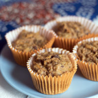 Healthy carrot muffins - vegan and nut free